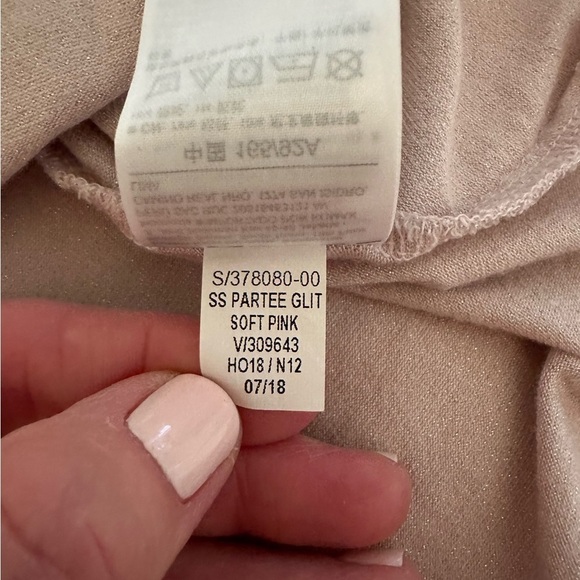 OLD Navy Blush Sparkly Tee - Picture 7 of 10